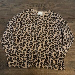 Cynthia Rowley Leopard Print Sweater